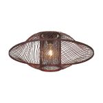 Good&Mojo Plafondlamp Maui Bamboe Burgundy L | Geschikt voor 1x E27 