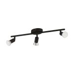 Eglo Plafondlamp Buzz-LED Staal Zwart 3x2.8W 3x250lm - 830 Warm Wit | IP20 - Incl. 3x GU10