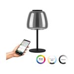 Eglo Tafellamp Alfero-Z Staal Zwart 7.7W 1000lm - 827-865 Afstembaar Wit + RGB | IP20 - Zigbee Dimbaar