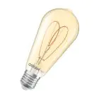 Osram Vintage 1906 LED E27 Edison Filament Goud 4.9W 470lm - 922 Zeer Warm Wit | Beste Kleurweergave - Dimbaar - Vervangt 40W